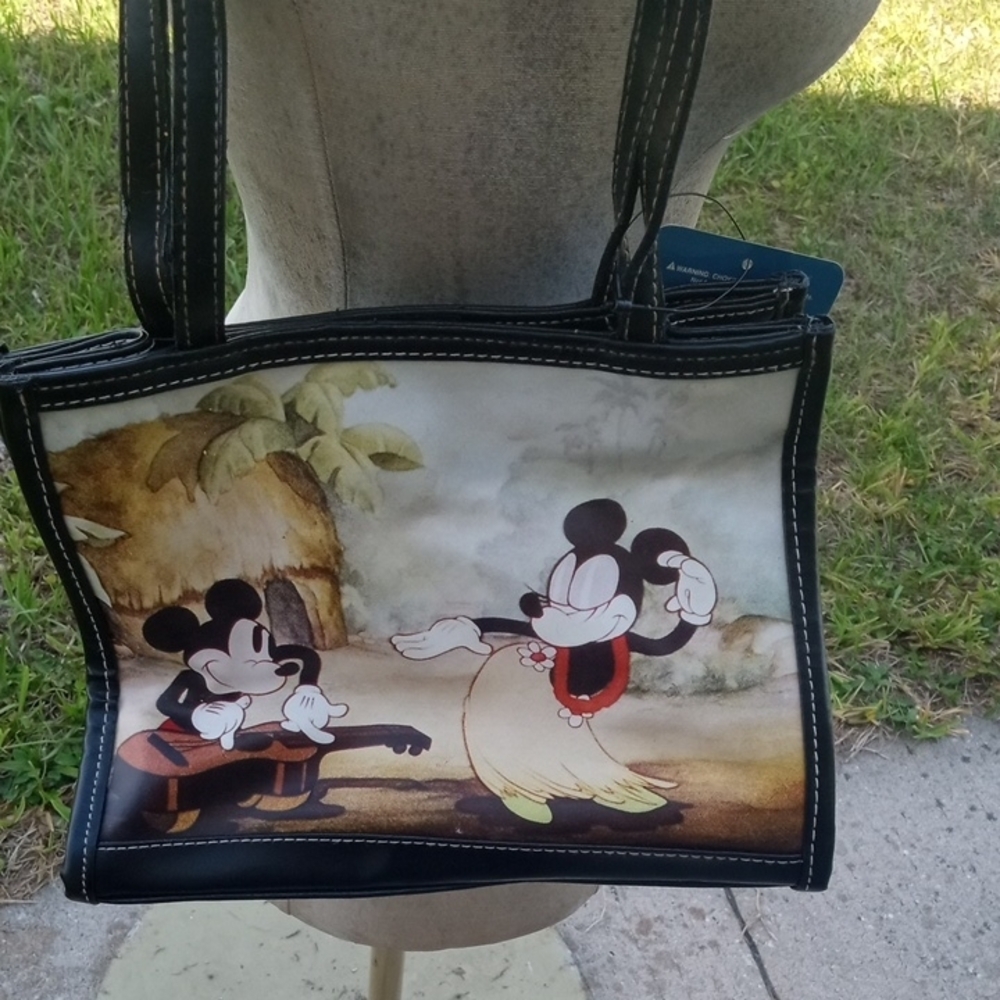 Disney Black and White Mickey Mouse Tote Bag